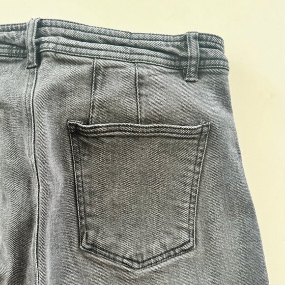 LULUS - Dark Gray Washed Wide Leg Jeans - Picture 4 of 5